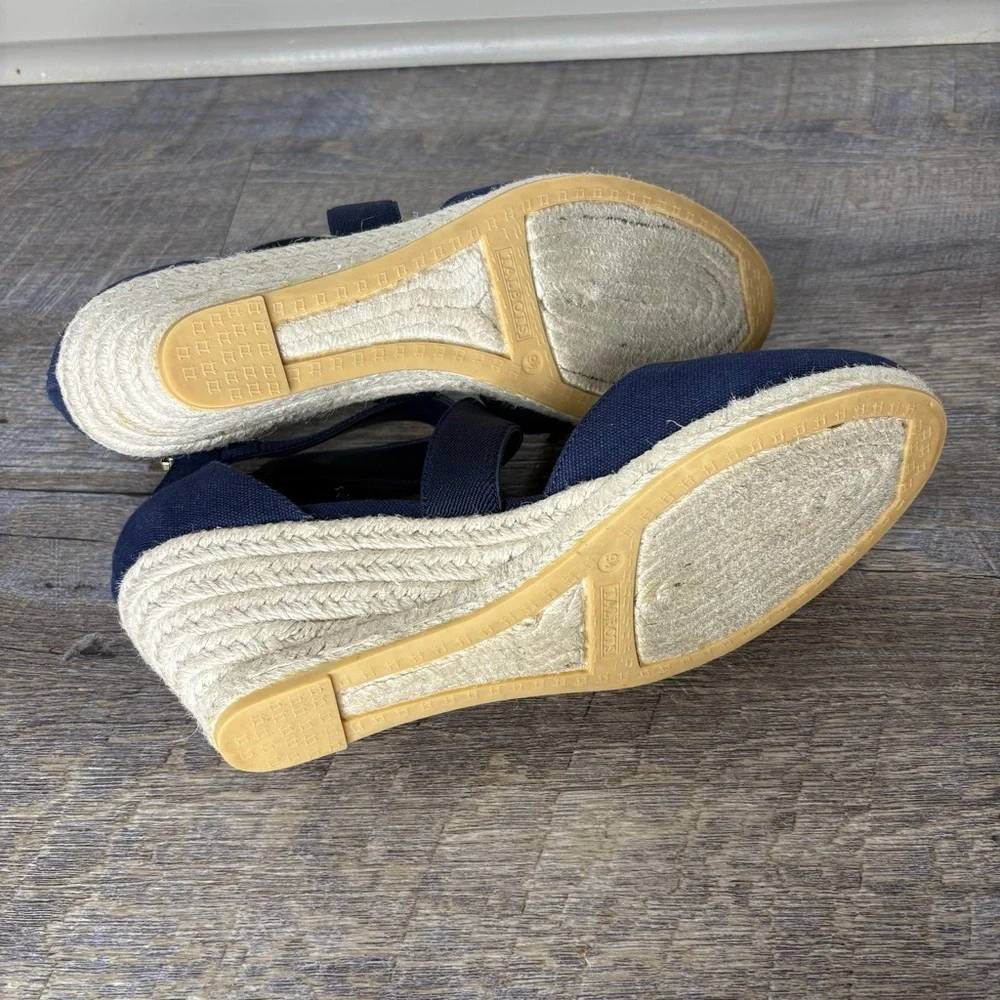 Talbots LYNDSAY D'ORSAY ESPADRILLE WEDGES - Picture 9 of 12